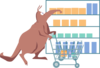 Shopping Aardvark Clip Art